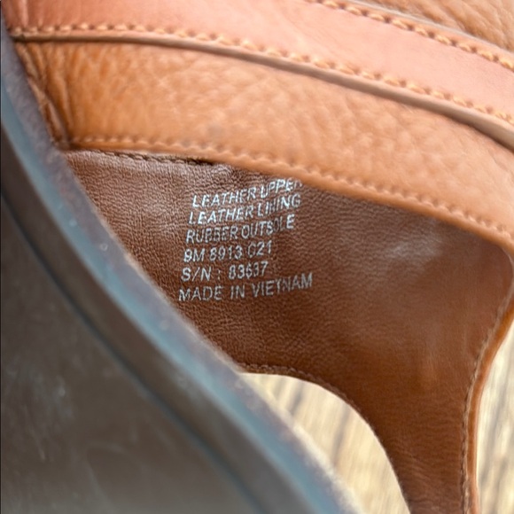 Tory Burch Brown Leather Sandals, Sz 9 - Picture 11 of 12